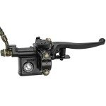 FVRITO Left Hydraulic Brake Master Cylinder Caliper Assembly for 50cc 70cc 90cc 110cc 125cc Taotao Coolster Vitacci Peace SunL RPS Roketa Kazuma Jetmoto BMS Baja NST Icebear Chinese ATV Quad 4 Wheeler