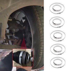 10PCS Stainless Steel CV Boot Clamp Kit