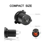 Universal 12V/28V Waterproof ATV Cigarette Lighter Socket