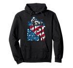 Patriotic American Flag ATV Pullover Hoodie