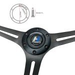 14" Classic Wood Grain 3-Spoke Steering Wheel