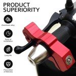 Red Anti-Theft Motorcycle Grip Brake Lock