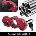 Red Anti-Theft Motorcycle Grip Brake Lock