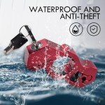Red Anti-Theft Motorcycle Grip Brake Lock