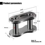 Heavy Duty Steel Chain Master Link - 10 Pack