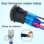 3-Way Rocker Switch with Dual Blue LEDs