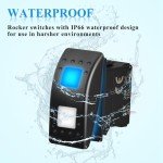 3-Way Rocker Switch with Dual Blue LEDs