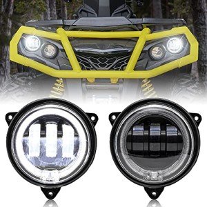 SAUTVS LED Headlights with Halo for Can-Am