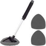 TAKAVU Car Window Cleaning Tool with Microfiber Bonnets