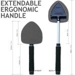 TAKAVU Car Window Cleaning Tool with Microfiber Bonnets