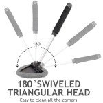 TAKAVU Car Window Cleaning Tool with Microfiber Bonnets
