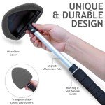 TAKAVU Car Window Cleaning Tool with Microfiber Bonnets