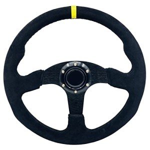 YEHICY 13.8” Suede Racing Steering Wheel
