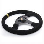 YEHICY 13.8” Suede Racing Steering Wheel