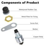 Waterproof 12V Push Button Starter Switch Pack