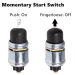 Waterproof 12V Push Button Starter Switch Pack