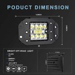 4Pcs 3x3 LED Light Bar for ATV/UTV