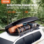 VEVOR 18 cu ft Rooftop Cargo Carrier Box