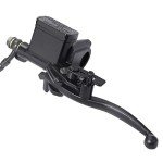 Rear Hand Hydraulic Disc Brake Master Cylinder Caliper Assembly with Brake Pads for Chinese ATV Quad Replacement for TaoTao Replacement for Buyang Replacement for Coolsport Replacement for Kazuma