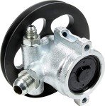 Allstar Performance Steel Power Steering Pump with Pulley