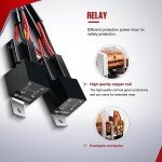 Nilight LED Light Bar Wiring Harness Kit 12V