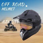 OUMURS ATV Helmet with Goggles, Gloves, and Mask