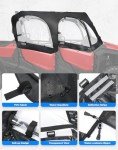 KEMIMOTO Upper Doors for Pioneer 1000-6 ATV