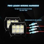Nilight LED Light Bar Wiring Harness Kit 16AWG
