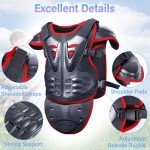 StarknightMT Kids Motorcycle Armor Suit - Red