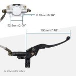 GOOFIT Rear Hand Brake Assembly for ATVs and Scooters