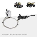 GOOFIT Rear Hand Brake Assembly for ATVs and Scooters