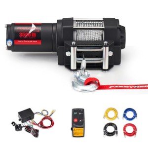 FieryRed 3500LBS ATV Electric Winch with Remote