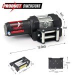 FieryRed 3500LBS ATV Electric Winch with Remote