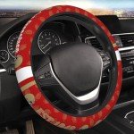 Football Steering Wheel Cover - Non-Slip 15 Inch