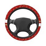 Football Steering Wheel Cover - Non-Slip 15 Inch