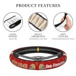 Football Steering Wheel Cover - Non-Slip 15 Inch
