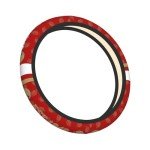 Football Steering Wheel Cover - Non-Slip 15 Inch