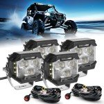 4-Pack 3" Side Shooter LED Pods for ATV