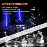 3FT Blue LED Whip Light for ATVs & UTVs