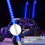 3FT Blue LED Whip Light for ATVs & UTVs