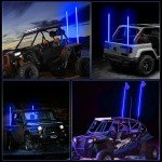 3FT Blue LED Whip Light for ATVs & UTVs