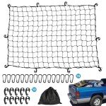 Kohree Adjustable Cargo Net with Clips and Hooks