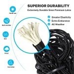 Kohree Adjustable Cargo Net with Clips and Hooks