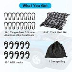Kohree Adjustable Cargo Net with Clips and Hooks
