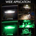 UTV Roll Bar LED Dome Light - White/Green