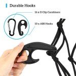 Kohree Adjustable Cargo Net with Clips and Hooks