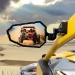KEMIMOTO Adjustable Aluminum Side Mirrors for UTV