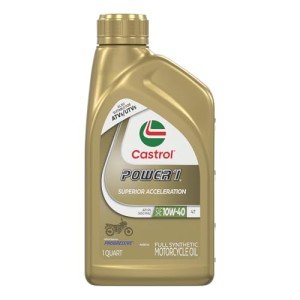 Castrol Power1 10W-40 Synthetic Motorcycle Oil, 6-Pack