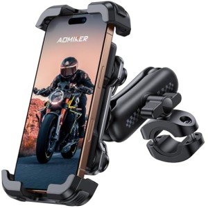 ATV Phone Mount Holder with Metal Arm & Dampener