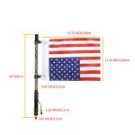 2ft RGB LED Whip Lights for UTV/ATV